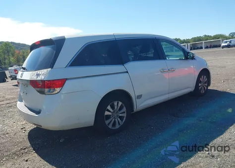 2014 Honda Odyssey Ex z USA, uszkodzony, nr VIN 5FNRL5H4XEB037732